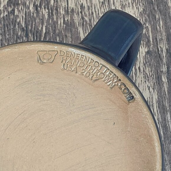 Deneen Pottery Hand Thrown Coffee Mug Never Thirst Life Flows Birmingham Alabama - Picture 2 of 11